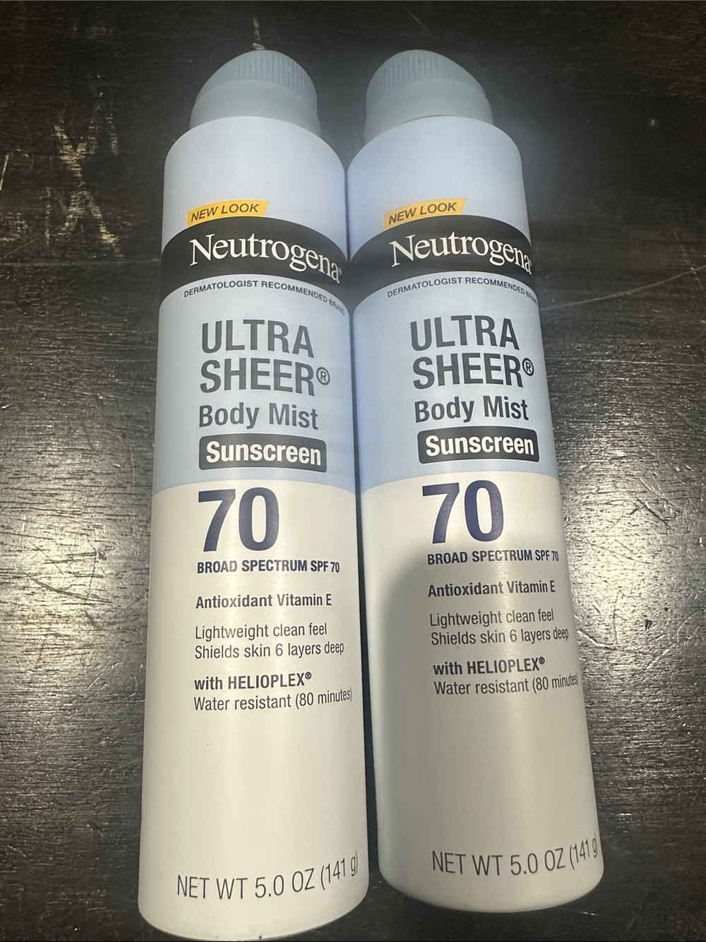 Neutrogena Ultra Sheer Body Mist SPF 70 - Light Blue & White-set of 2